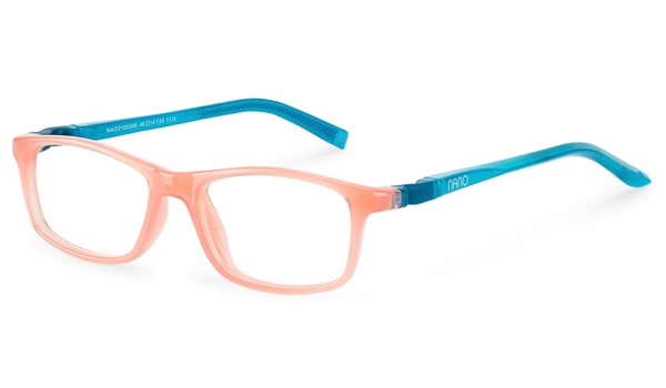 Nano Crew Sleek 3.0 Kids Eyeglasses Crystal Coral/Blue 