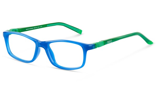 Nano Crew Sleek 3.0 Kids Eyeglasses Crystal Blue/Green 