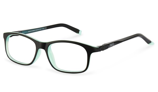 Nano Arcade Sleek 3.0 Kids Eyeglasses Matte Black/Mint 