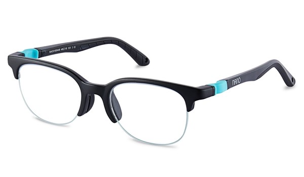 Nano Airline Jet Children's Glasses Black/Turquoise