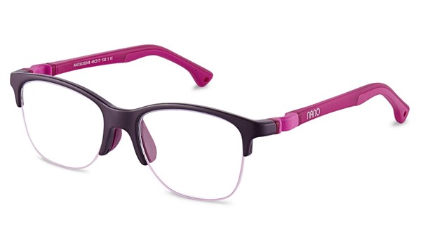 Nano Airline Falcon Kid's Glasses Dark Raspberry/Raspberry