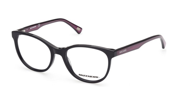 Skechers SE1647 001 Kids Glasses Shiny Black