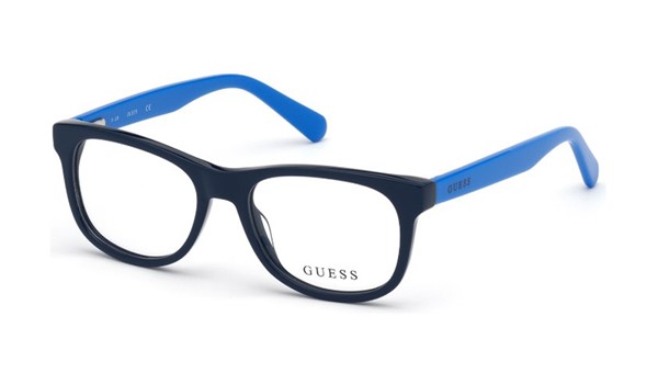 Guess Kids GU9195-090 Boys Eyeglasses Shiny Blue