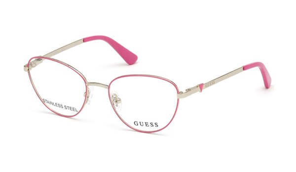 Guess Kids GU9193-072 Girls Eyeglasses Shiny Pink