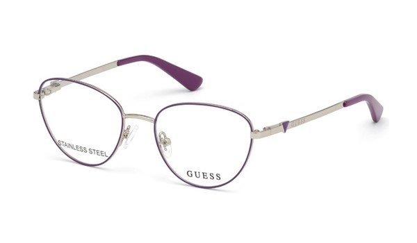 Guess Kids GU9193-081 Girls Eyeglasses Shiny Violet