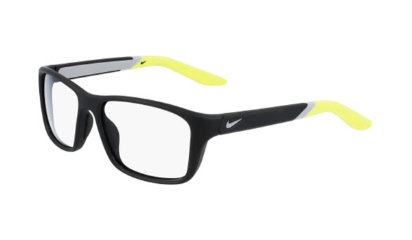 Nike 5045-004 Kids Eyeglasses Matte Black Volt