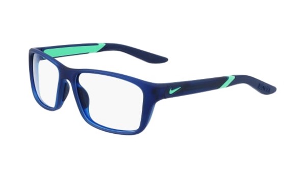 Nike 5045-403 Kids Eyeglasses Matte Midnight Navy/Green