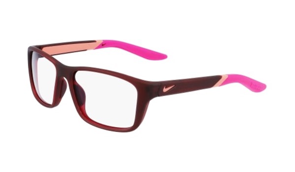 Nike 5045-607 Kids Eyeglasses Matte Dark Beetroot/Hyper Pink