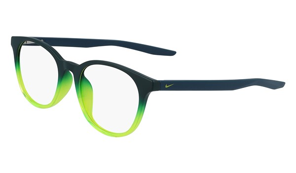 Nike 5020-307 Kids Eyeglasses Matte Midnight Turq Fade