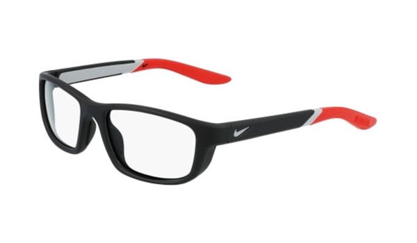 Nike 5044-007 Kids Eyeglasses Matte Black/University Red
