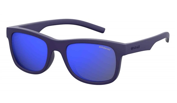 Polaroid Kids PLD-8020/S Sunglasses Polarized 0CIW-JY Rubber Blue