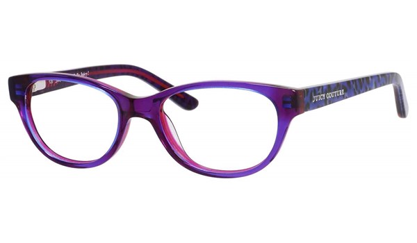 Juicy Girls Eyeglasses JU913 0JMP Plum Crystal Navy