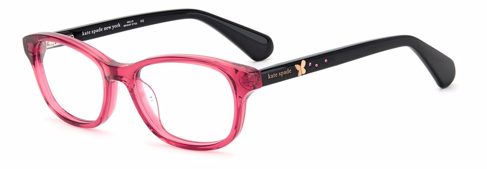 Kate Spade Girls Eyeglasses Emmi Pink Black 0130 - Optiwow