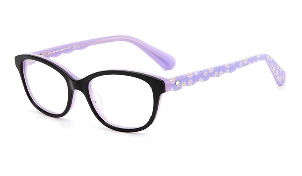 Kate Spade Girls Eyeglasses Jemma Black/Lilac 01X2