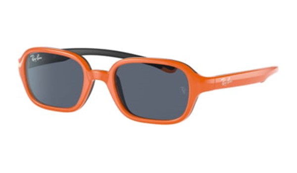 Ray-Ban Junior  RJ9074S-709587 Kids Sunglasses Orange on Rubber Black