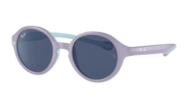 Ray-Ban Junior  RJ9075S-709980 Kids Sunglasses Violet on Rubber Light Blue