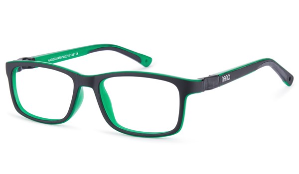 Nano Fangame 3.0 Kids Eyeglasses Matte Black/Green