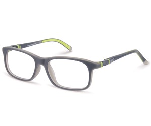 Nano Arcade Sleek 3.0 Kids Eyeglasses Matte Grey/Lime