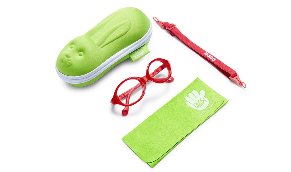 Nano Baby Bunny 3.0 Eyeglasses Crystal Red/Red - Optiwow