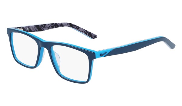 Nike 5548-444 Kids Eyeglasses Space Blue/Blue Lightning