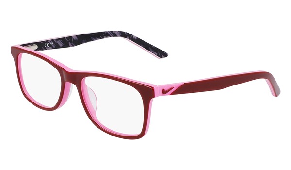 Nike 5549-606 Kids Eyeglasses Night Maroon/Pink Spell