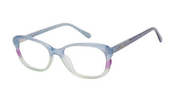 Lulu Guinness Girls Eyeglasses LK049 Blue/Mint