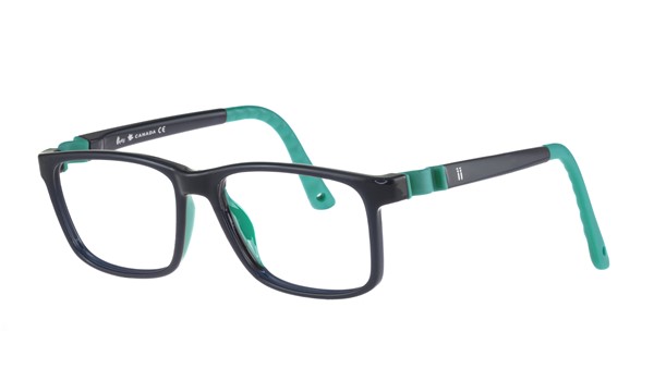 Indii Kids IN29-C2 Seven-Up Children's Glasses Black Turquoise