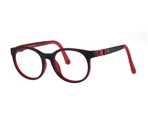 Indii Kids IN32-C2 4Square Children's Glasses Black Red