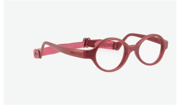 Miraflex Baby Lux 2 Eyeglasses Burgundy Metallic-KM