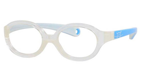 Kids By Safilo Sa0001 Eyeglasses Crystal Blue White 0I76