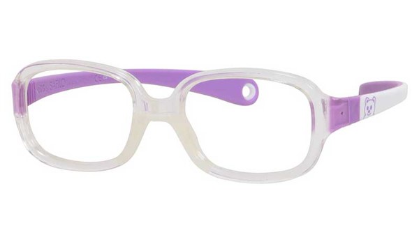 Kids By Safilo Sa0002 Eyeglasses Crystal White Lilac 0GUC