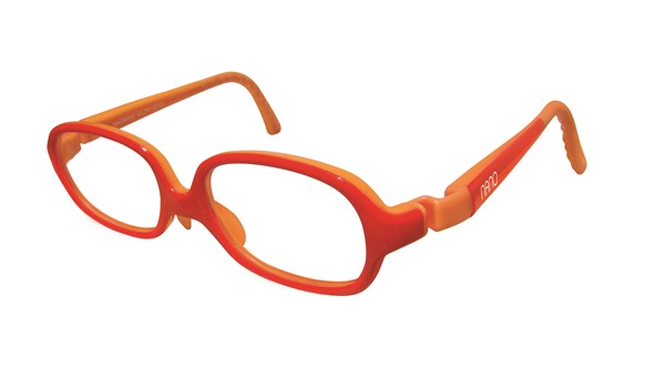 Nano NAO58342 Beat Kids Eyeglasses Red/Orange 42-15 (2-4 Years)