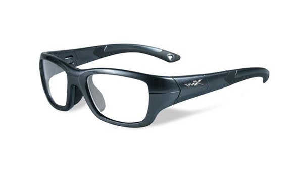 Wiley X Youth Force WX Flash YFFLA03 Kids Sports Glasses Graphite/Black