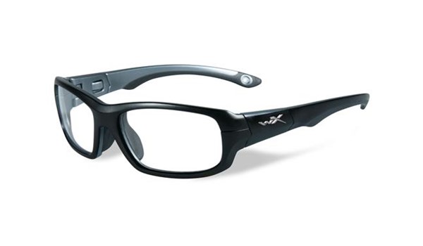 Wiley X Youth Force WX Gamer YFGAM01 Kids Sports Glasses Matte Black/Dark Silver