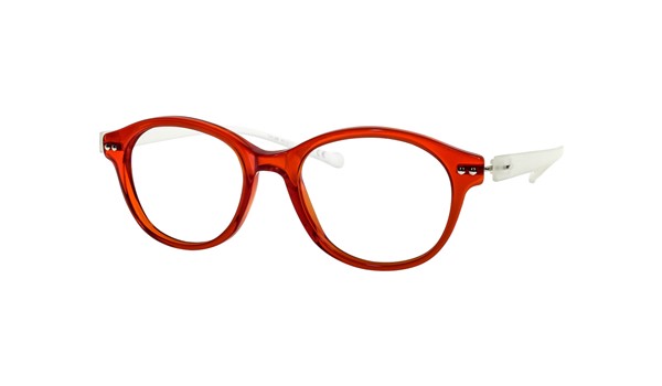iGreen V4.09-C09 Kids Eyeglasses Shiny Red/Matt Crystal