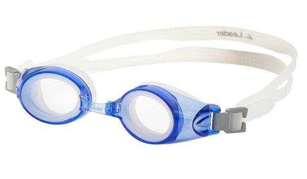 Leader xRx Eyeglasses Custom Rx-able Kids Swim Goggle Junior w/Rx Blue