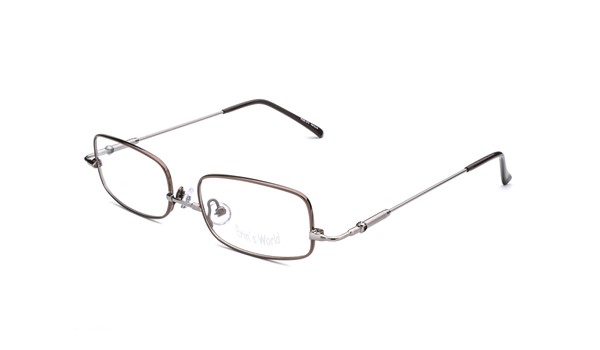 Specs4us EW 5 Kids Eyeglasses Brown/Silver