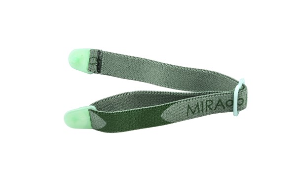 Miraflex Elastic Band  Eyeglasses EBVC Clear Green/Dk Green