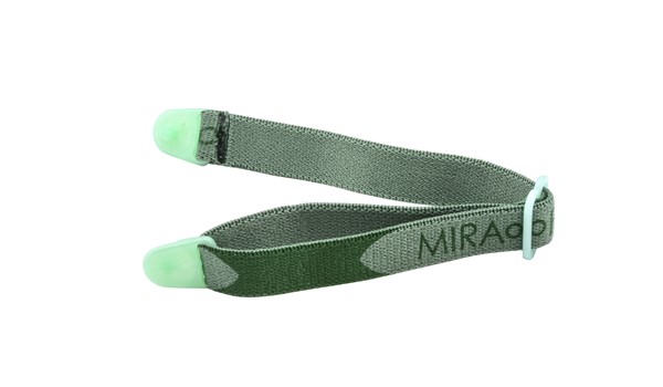 Miraflex Elastic Band Eyeglasses EBVC Clear Green/Dk Green