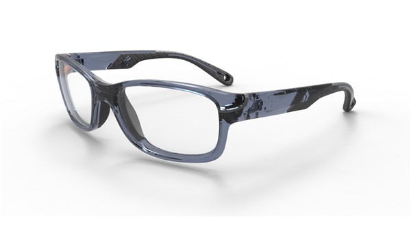 Rec Specs Liberty Sport Z8-Y10 Kids Indesctructible Eyeglasses Crystal Blue/Black #651