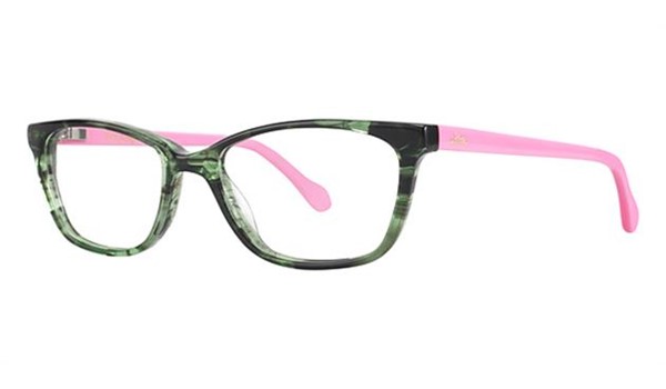 Lily Pulitzer Girls Livie Eyeglasses Green Tortoise