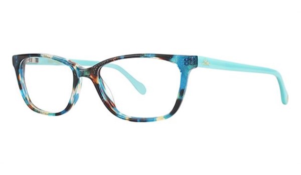 Lily Pulitzer Girls Livie Eyeglasses Ocean Tortoise 