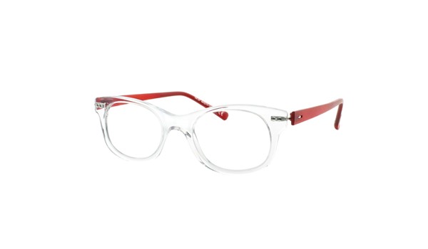 iGreen V4.57-C18 Kids Eyeglasses Shiny Crystal/Matt Red