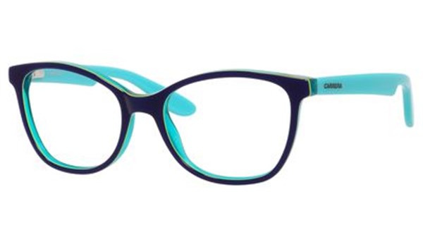 Carrera Kids Eyeglasses Carrerino 50 0HMJ Blue/Lime Green
