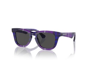 Burberry 0JB4002 411387 Kids Sunglasses Check Violet with Dark Grey Lenses  