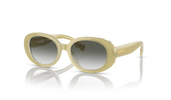 Burberry 0JB4339 39628E Kids Sunglasses Gold Beige Gradient Light Grey Lenses  