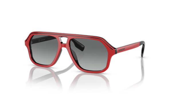 Burberry 0JB4340 396311 Kids Sunglasses Red Grey Gradient Lenses