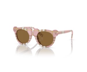 Burberry 0JB4355 337273 Kids Sunglasses Check Pink  Bronze Lenses     
