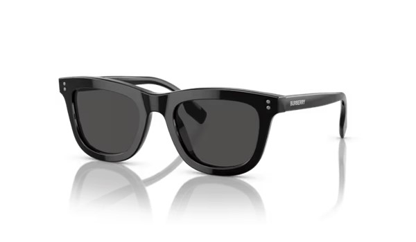 Burberry 0JB4356 300187 Kids Sunglasses Black Dark Grey Lenses