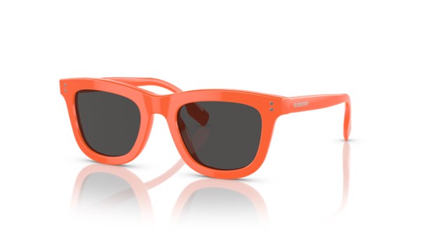 Burberry 0JB4356 393887 Kids Sunglasses Orange Dark Grey Lenses